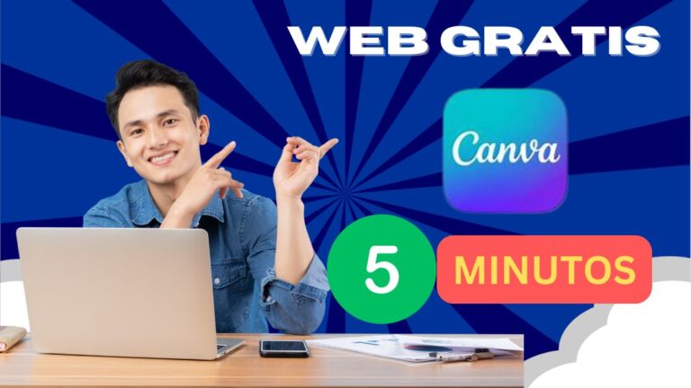 Tutoriales 2 WEB GRATIS Canva MINUTOS